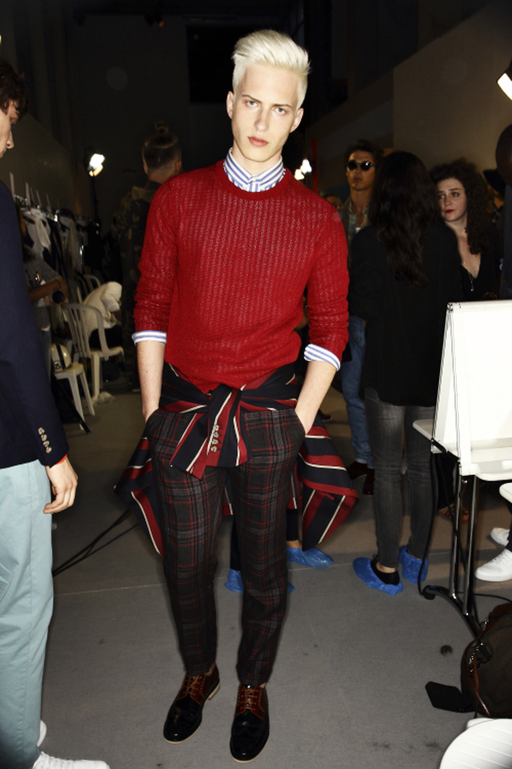 Ami Alexandre Mattiussi  SS14 Men Fashion Show Paris Backstage