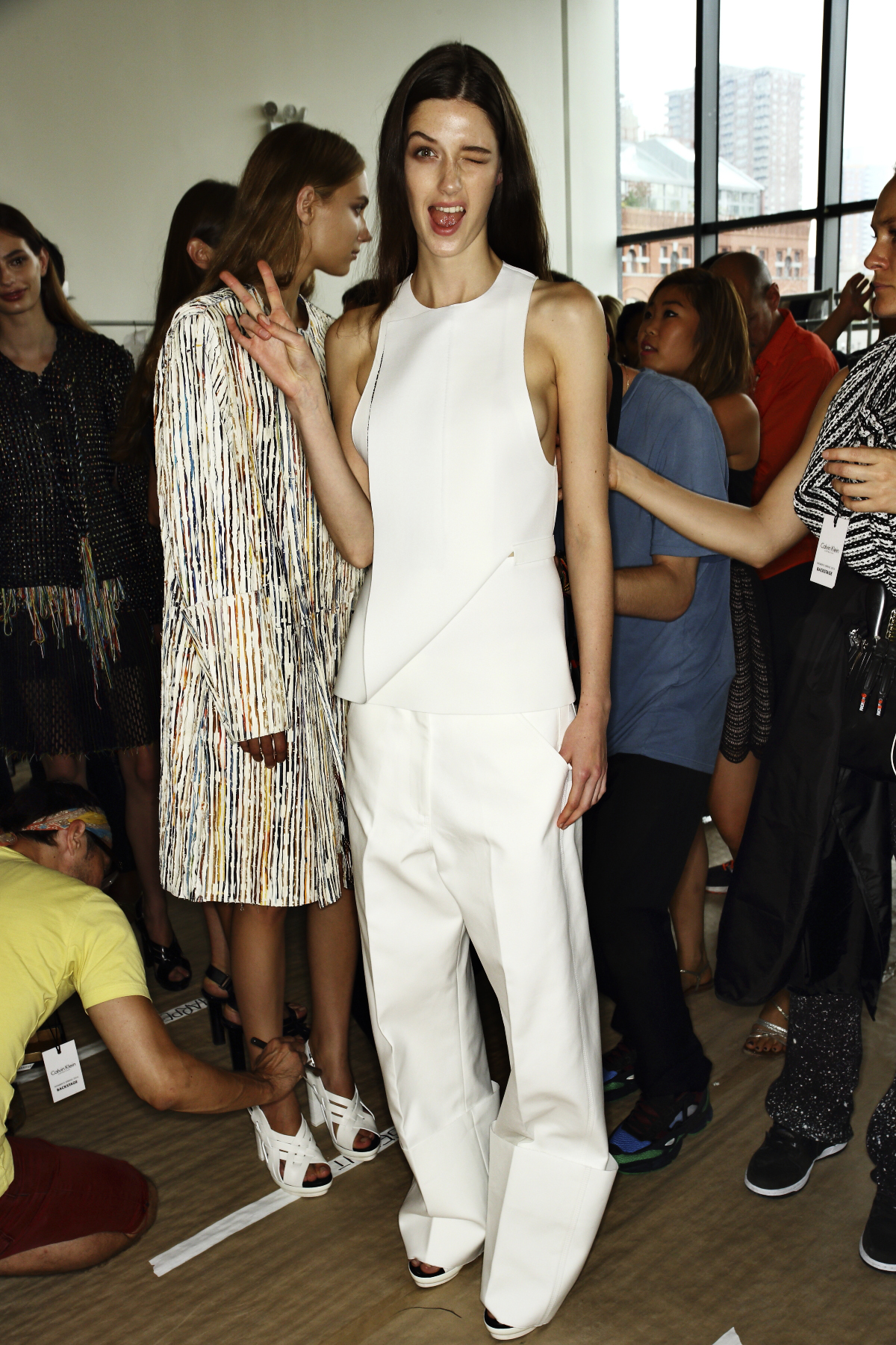 Calvin Klein Collection  SS14 Fashion Show Backstage New York