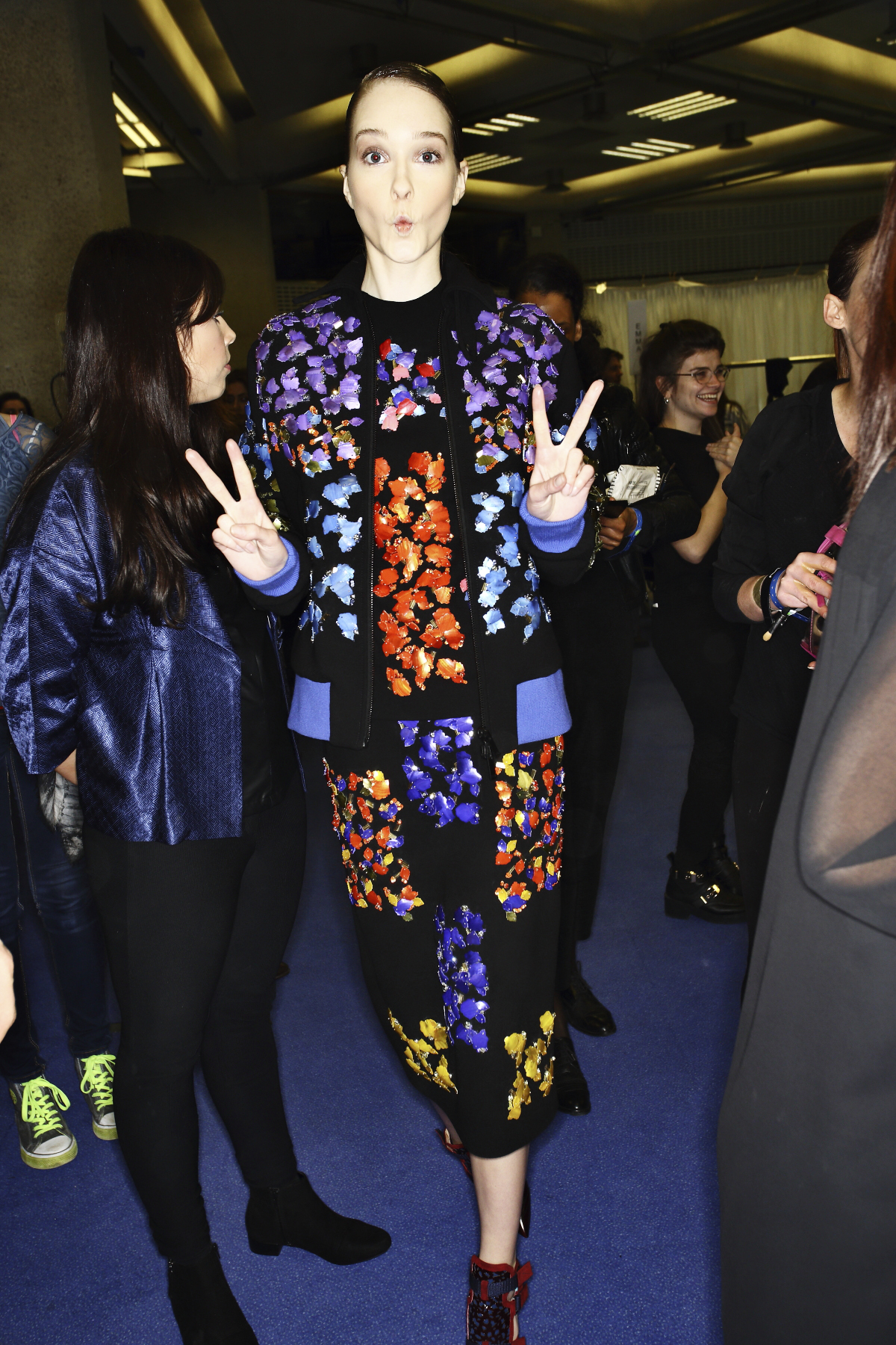 Peter Pilotto AW14-15 Fashion Show London Backstage