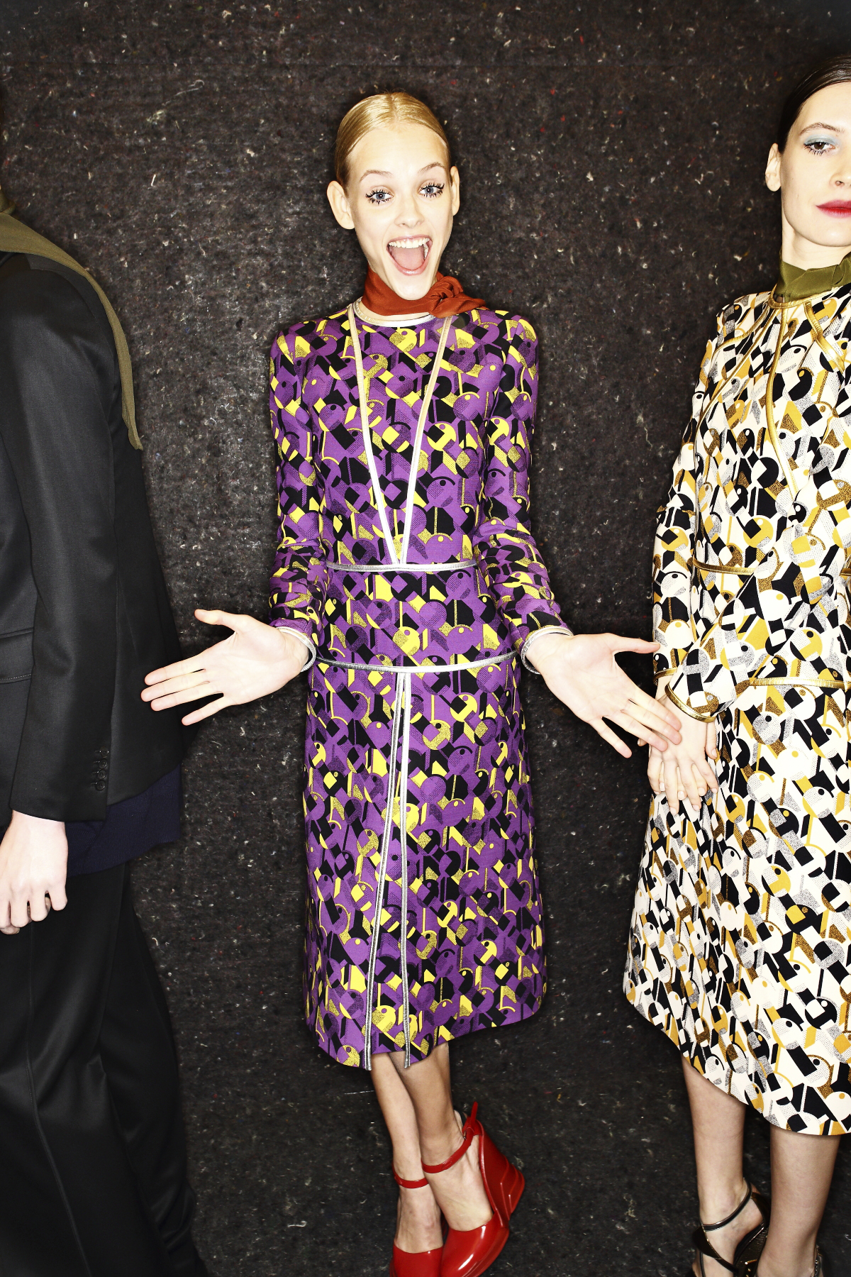 Prada AW14-15 Fashion Show Milan Backstage