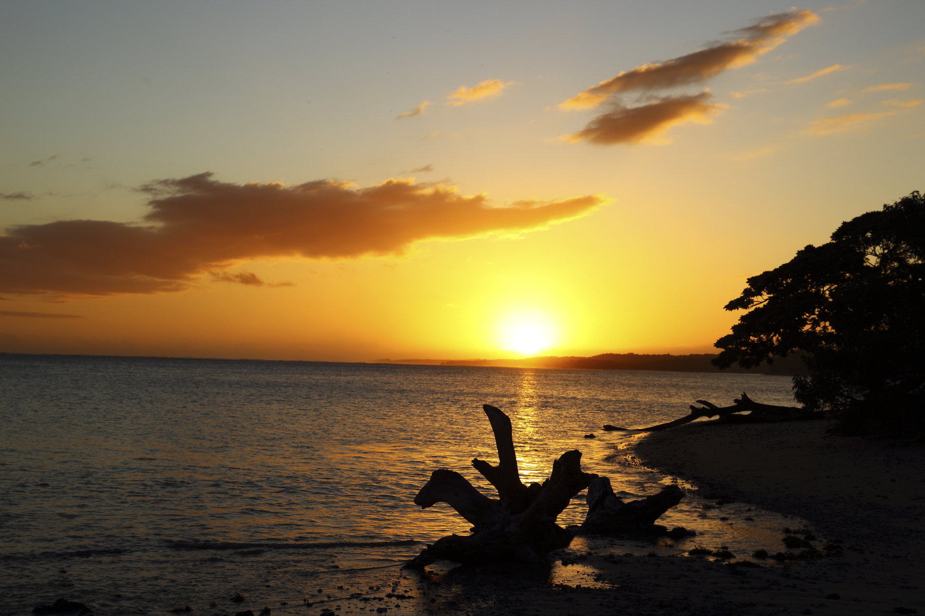 First Sunset and the beginning of Fiji Stay