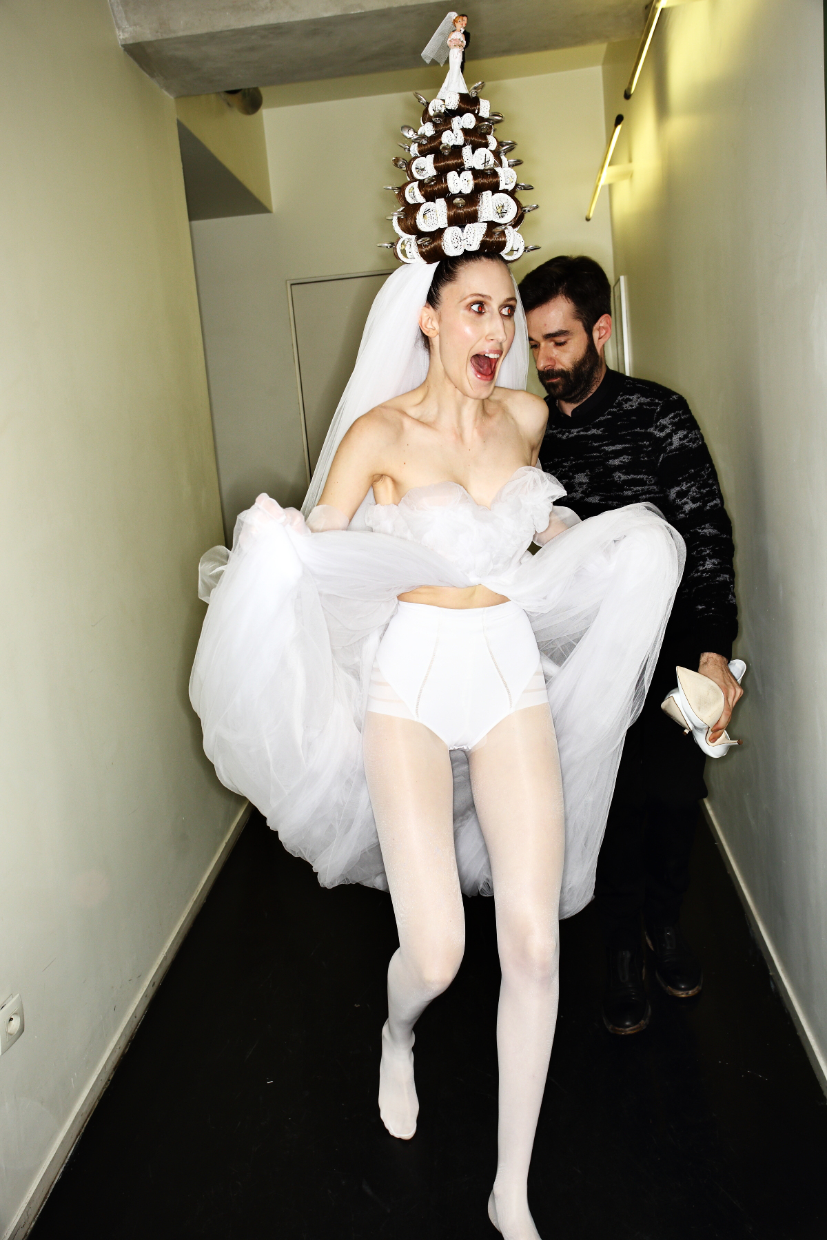 Jean-Paul Gaultier Spring 2015 Haute Couture Show Paris Backstage