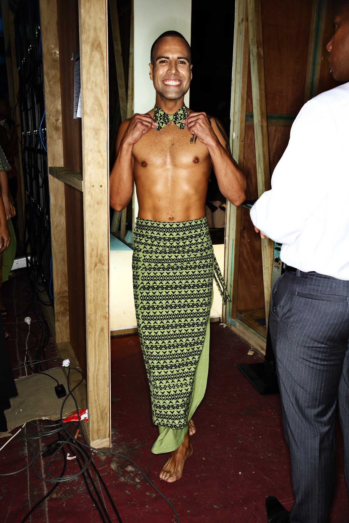 Moira Solvalu John Fashion Show Suva, Fiji Backstage