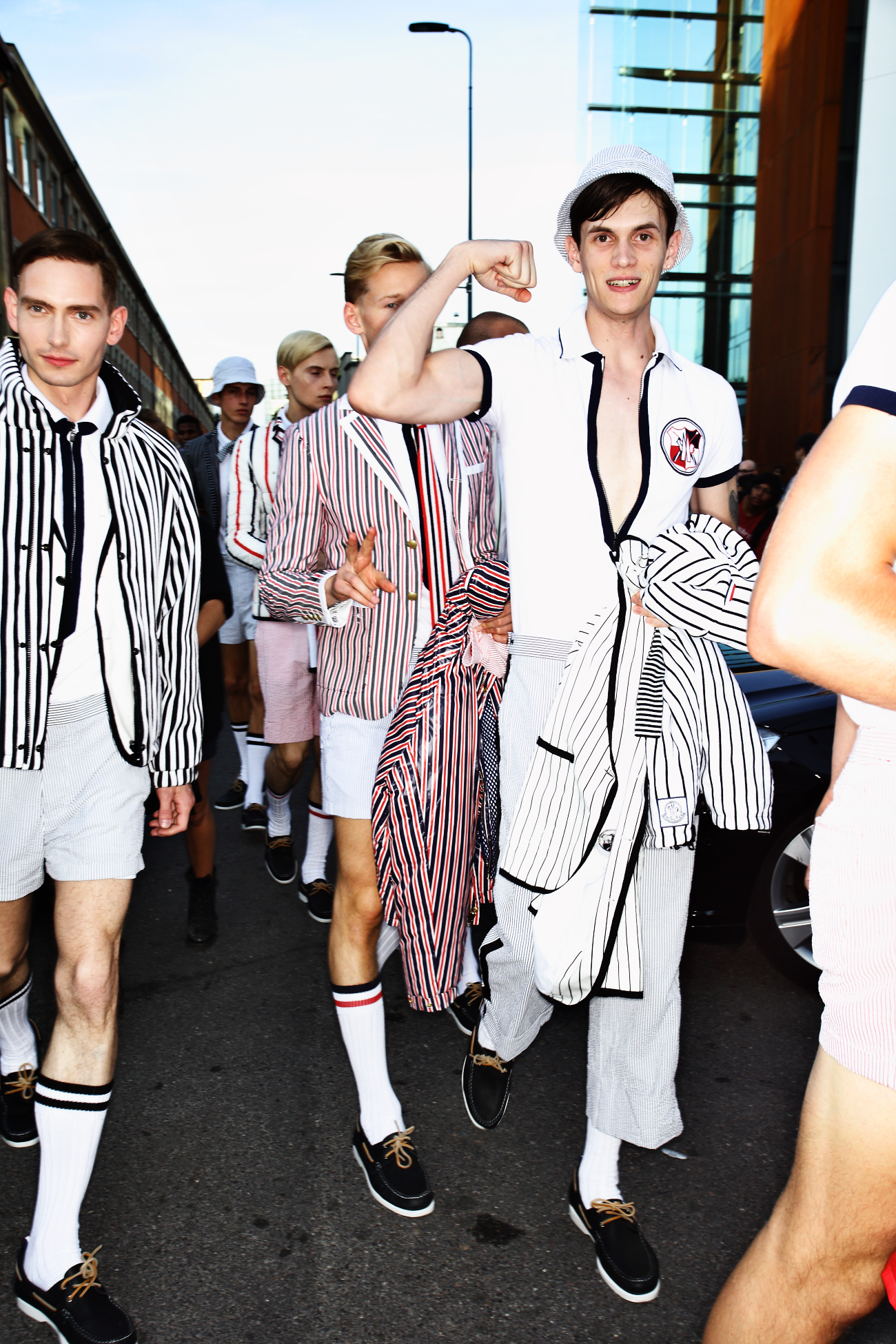 Moncler Gamme Blue SS16 Men Fashion Show Milan Backstage