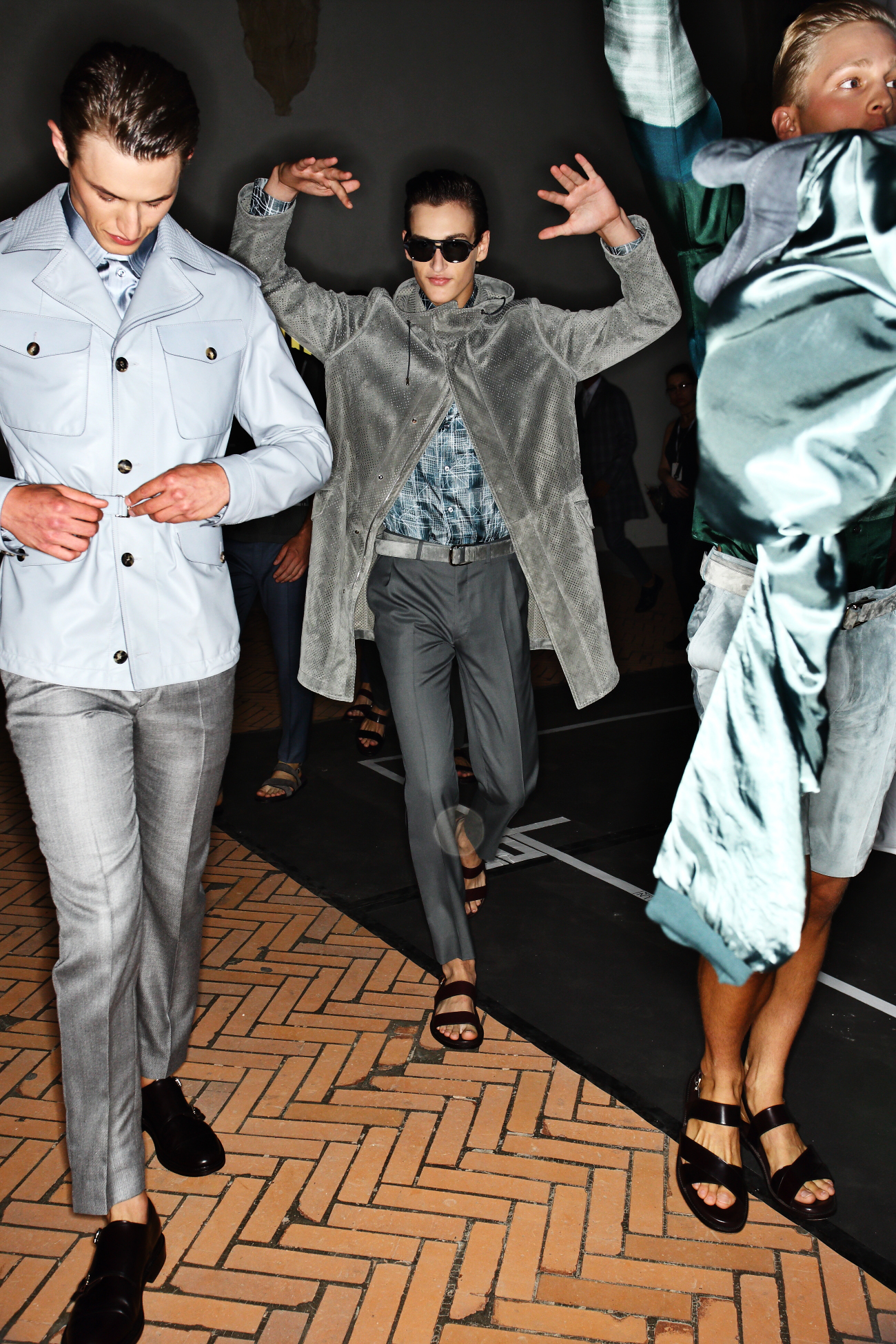 Brioni SS16 Men Fashion Show Milan Backstage