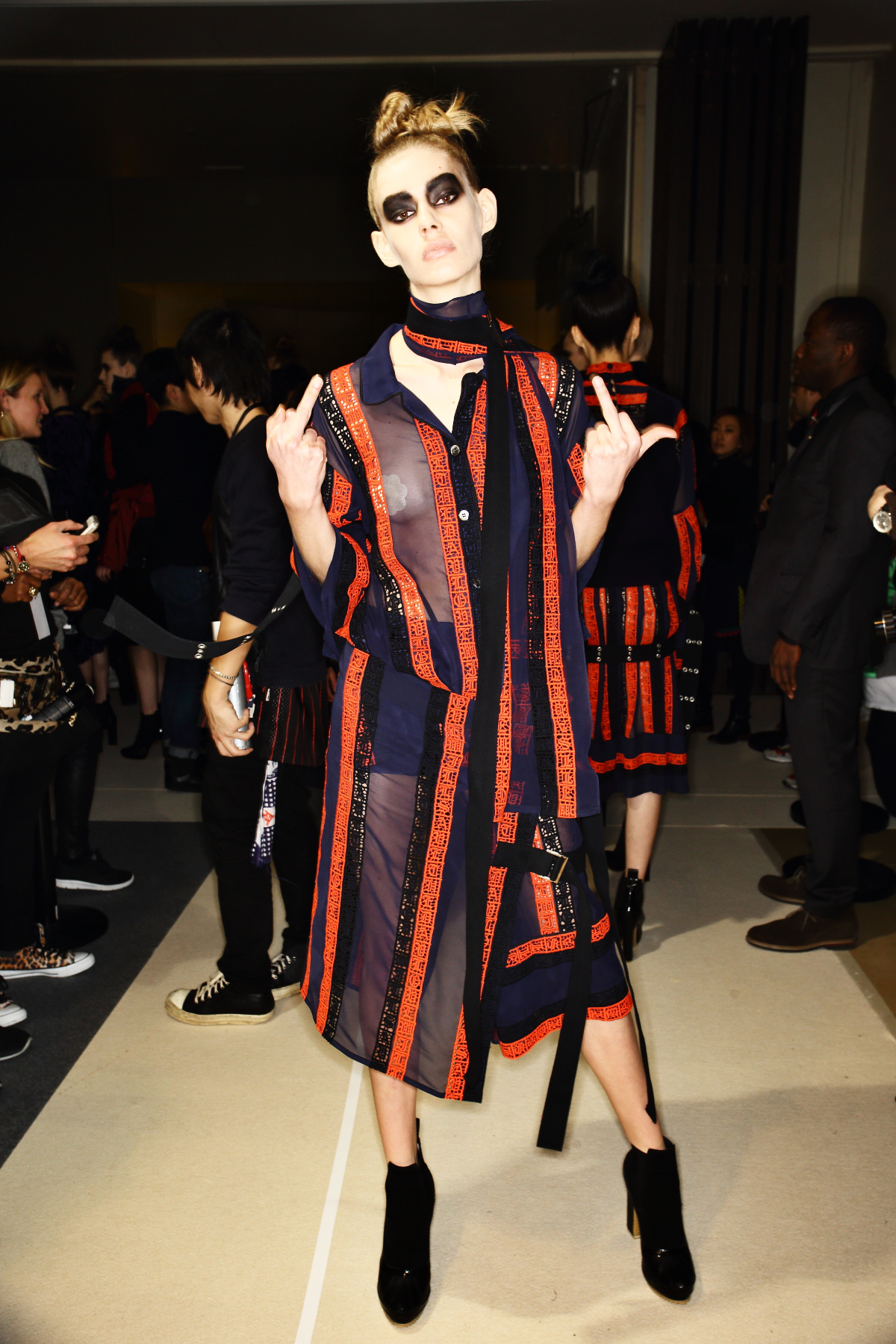 Sacai AW1617 Fashion Show Paris Backstage