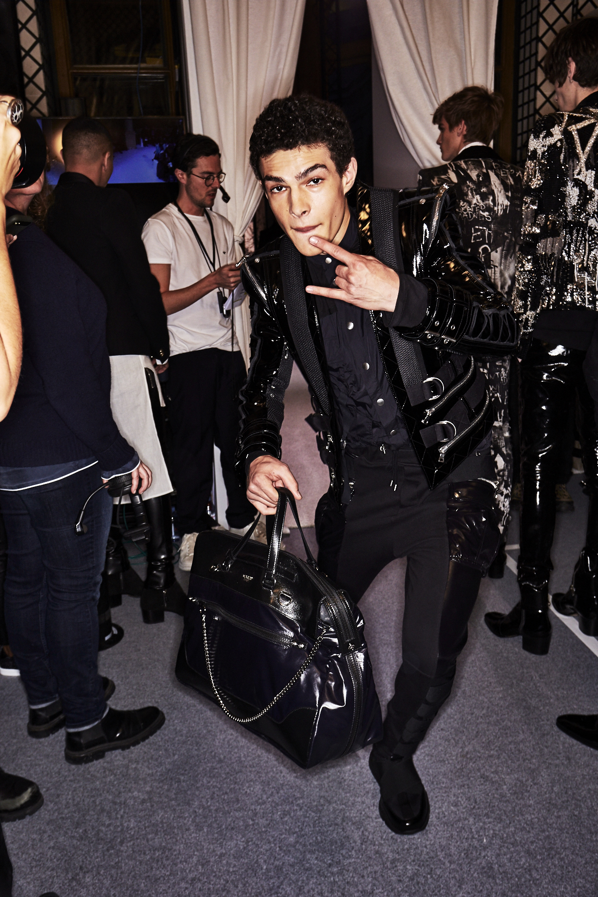 Balmain Homme AW1819 Fashion Show Paris Backstage