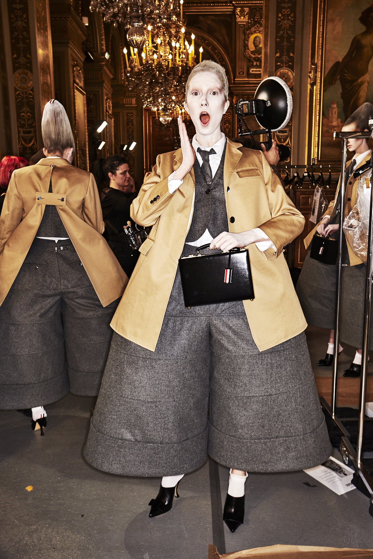 Thom Browne AW18 Fashion Show Paris Backstage