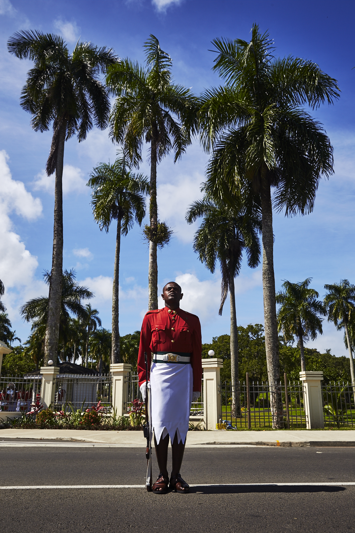 Changing of the guard Presidential Residence Suva, Fiji