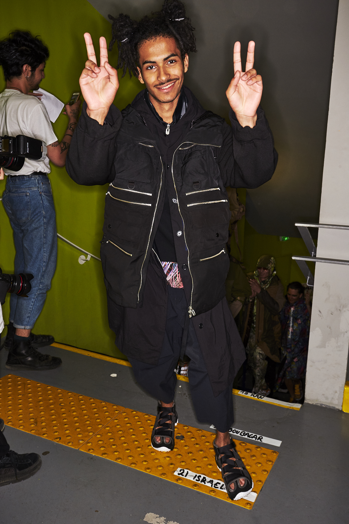 White Mountaineering SS20 Men Fashion Show Paris Backstage