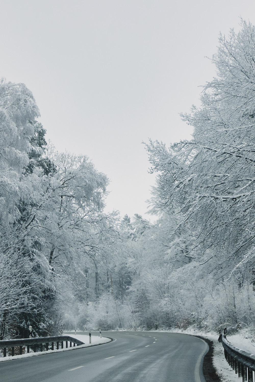 Belgium German Border on a winter’s day