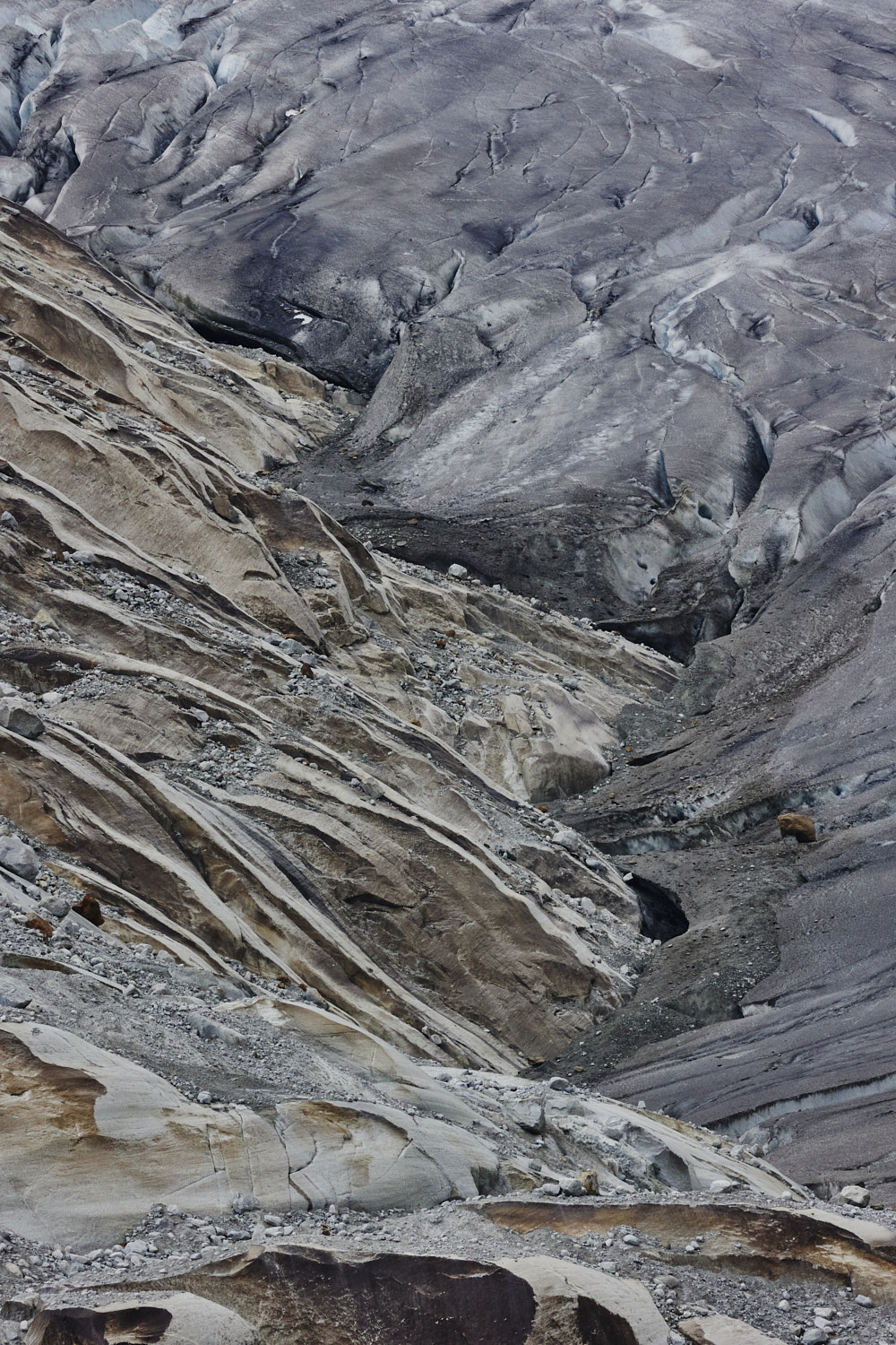 Rhone Glacier in Switzerland