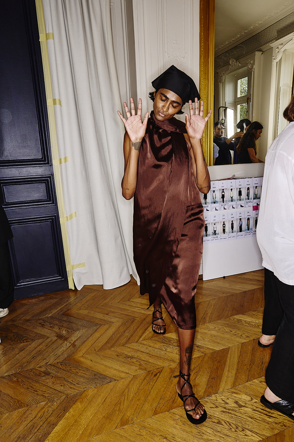 Christian Wijnants SS25 Fashion Show Paris Backstage